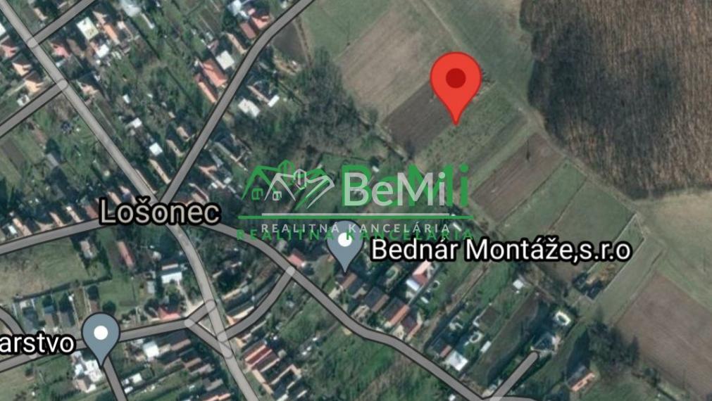 Rekreačný pozemok na predaj v obci Lošonec
