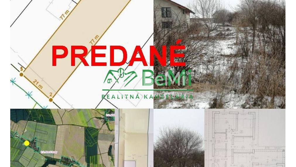 PREDANÉ Pozemok 1 610 m2 ,Nové Sady - Ceroviny ID 281-14-MIGa