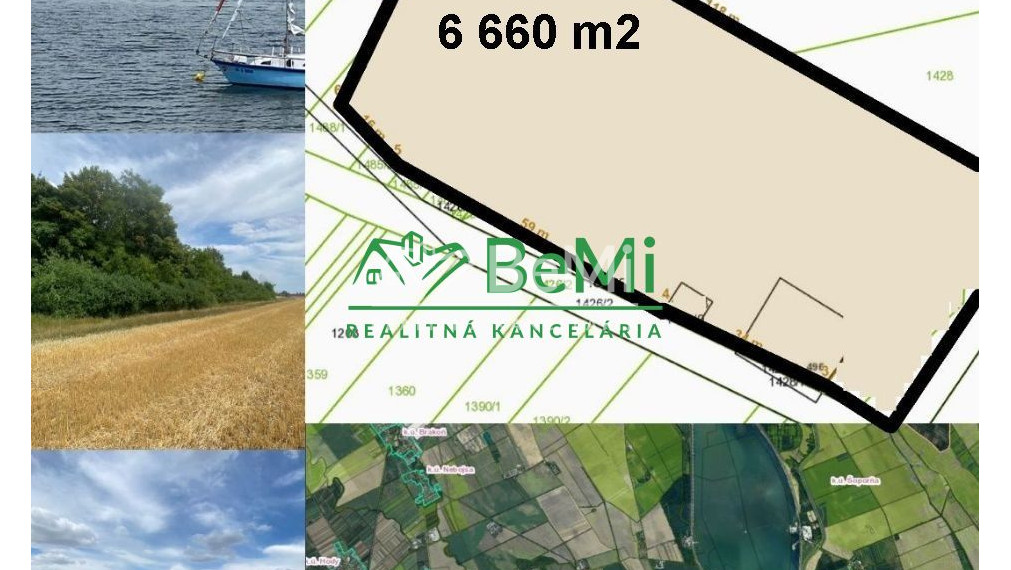Pozemok 6 660 m2 obec Kajal okr. Galanta ID 262-14-MIG