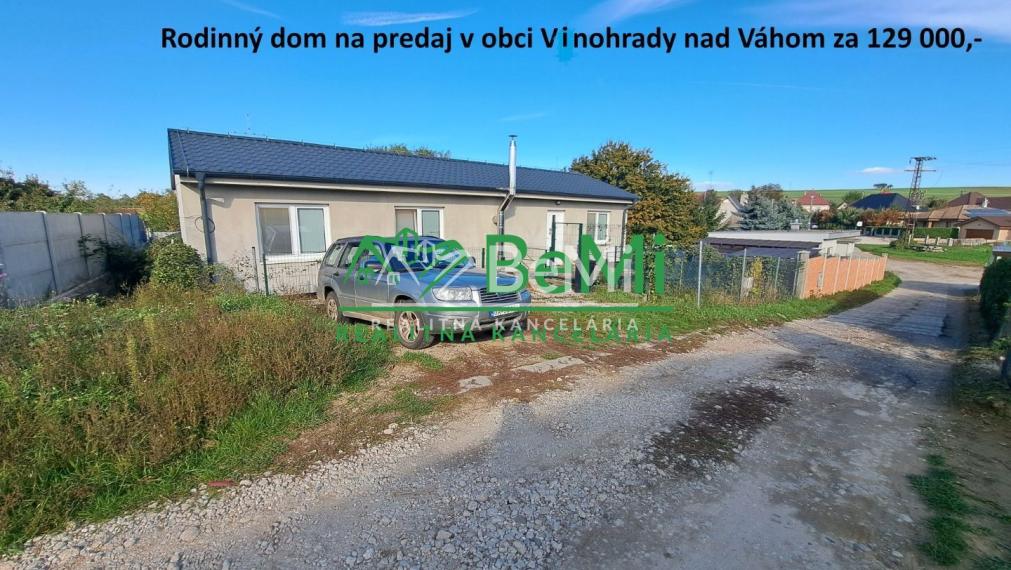 predane Na predaj rodinný dom v obci Vinohrady nad Váhom