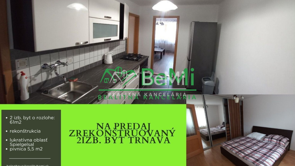 2 izb. byt - 61 m2, kompletná rekonštrukcia, Spielgelsal 026-113-EVBAa
