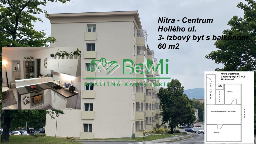 REZERVOVANÉ Nitra centrum 2 - izbový byt 560-112-MIGa