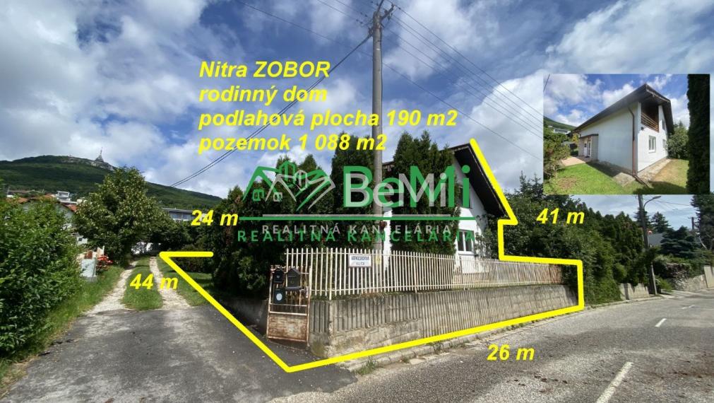 Nitra Zobor rodinný dom , pozemok 1 088 m2 ID 562-12-MIG