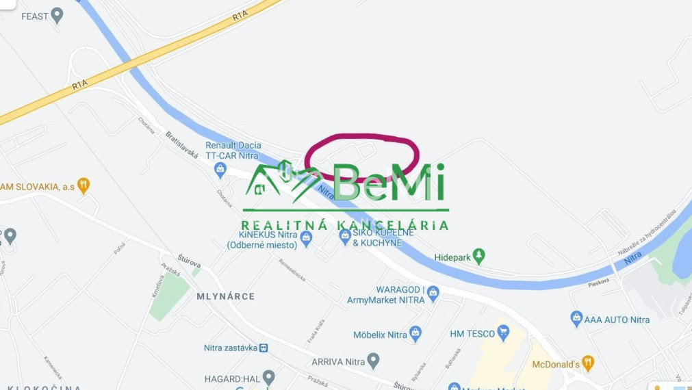 Predaj podiel pozemku 1/2 z celku,Nitra-  Mlynárce(048-14-NASa)