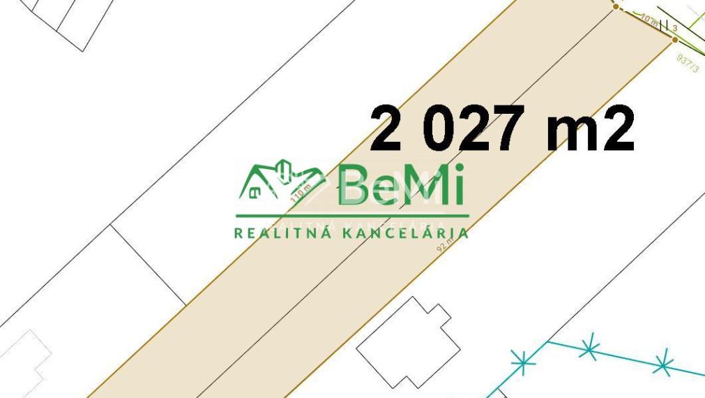 Pozemok Štitáre 2 027 m2 ID 226-14-MIG