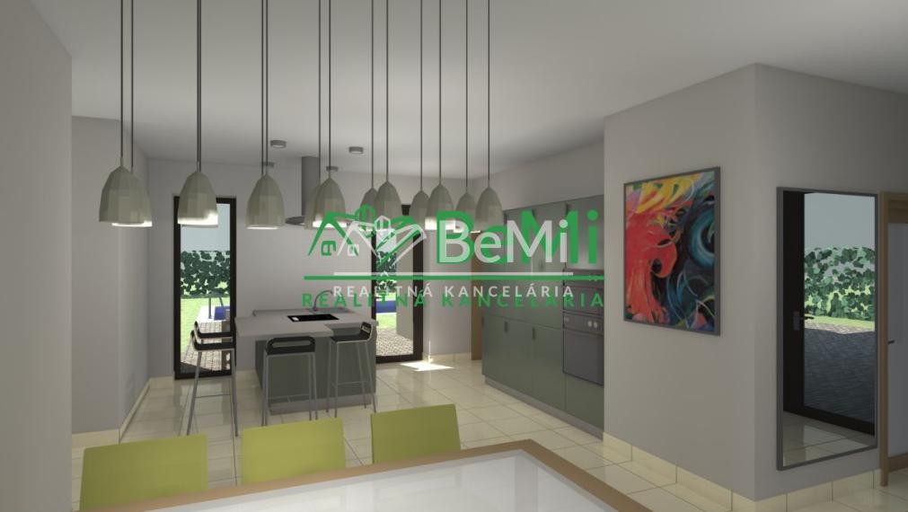 Moderná, 4 - izbová novostavba s garážou (vo výstavbe) na pozemku s rozlohou 969 m2, Malý Lapáš ID 300-12-MIG