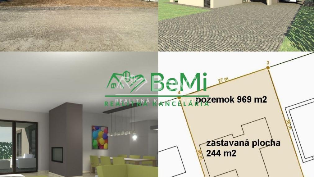 Pozemok ( 969 m2) so stavebným povolením + projekt Malý Lapáš ID 316-14-MIG