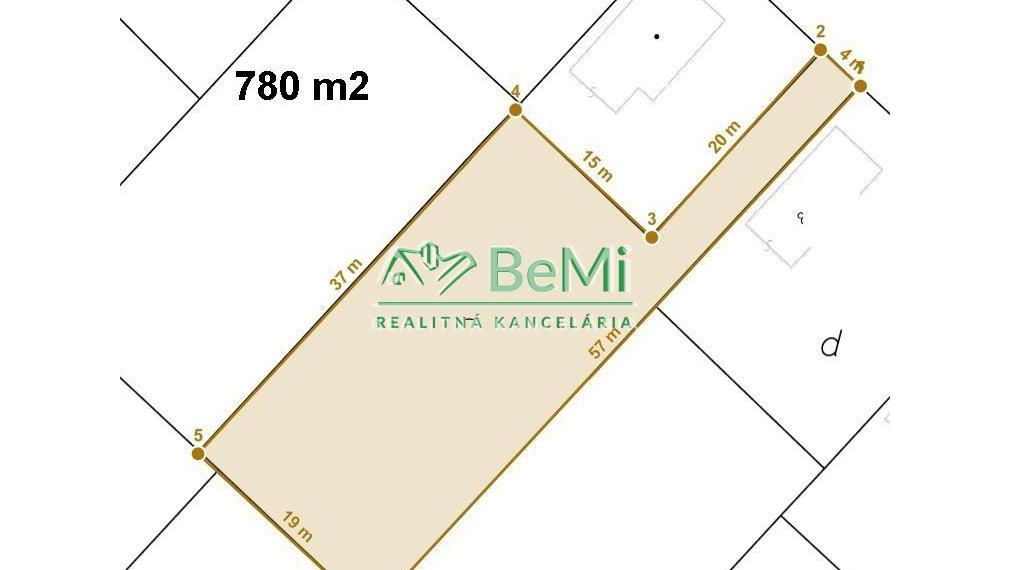 Pozemok 780 m2 Cabaj - Čápor (časť Cabaj) ID 351-14-MIG