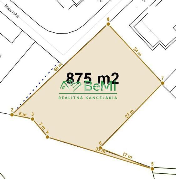 Pozemok Nitra - Štitáre pod lesom 875 m2 ID 445-14-MIG