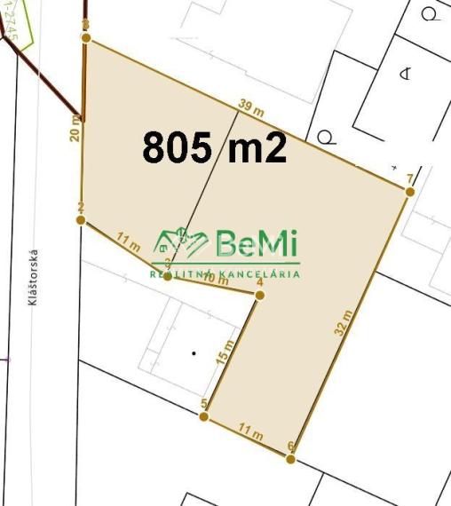 Pozemok Nitra - ZOBOR 805 m2 ID 446-14-MIG