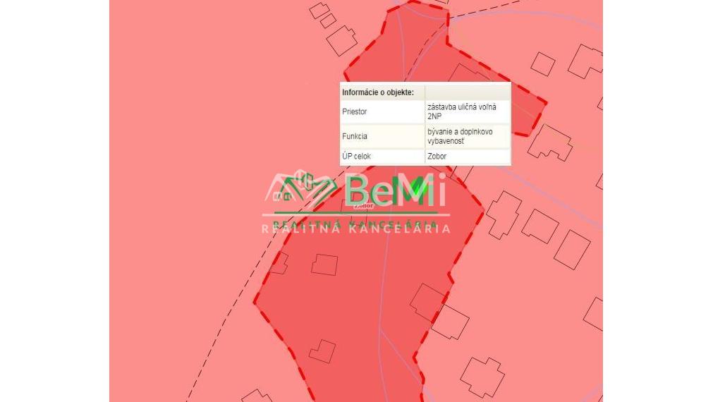 Pozemok Nitra - ZOBOR 805 m2 ID 446-14-MIG