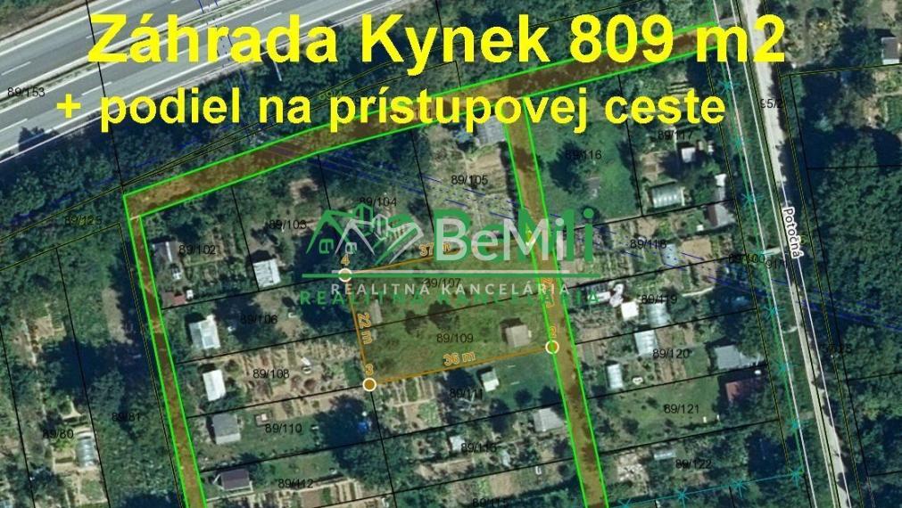 Záhrada  809 m2 Nitra - Kynek ID 466-14-MIGa