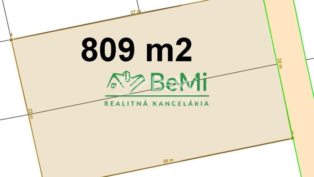 Záhrada  809 m2 Nitra - Kynek ID 466-14-MIGa
