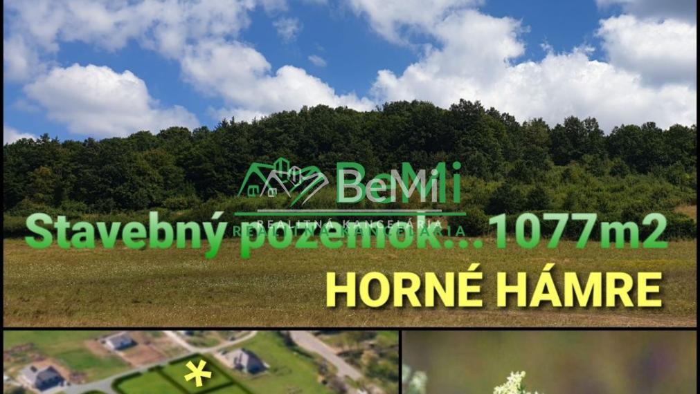 POZEMOK pre váš dom...1077 m2...Horné Hámre (131-14-DAR)