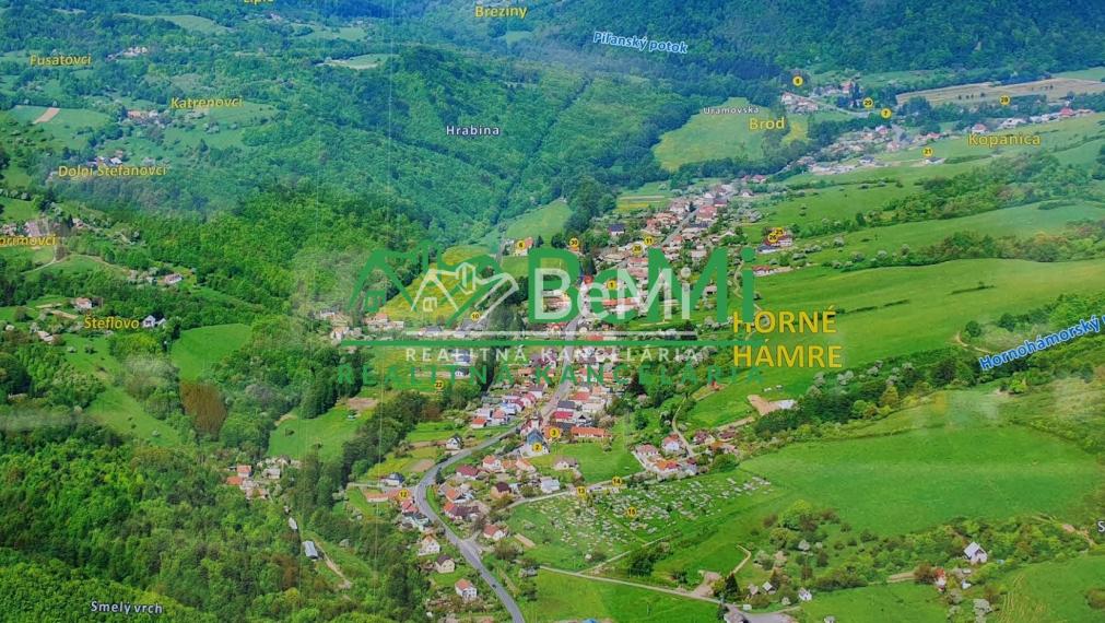 POZEMOK pre váš dom...1077 m2...Horné Hámre (131-14-DAR)