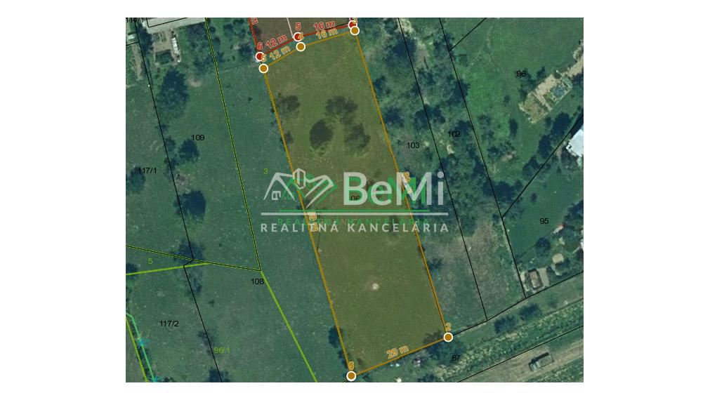 Stavebný pozemok vo Vyšnom Kručove na predaj