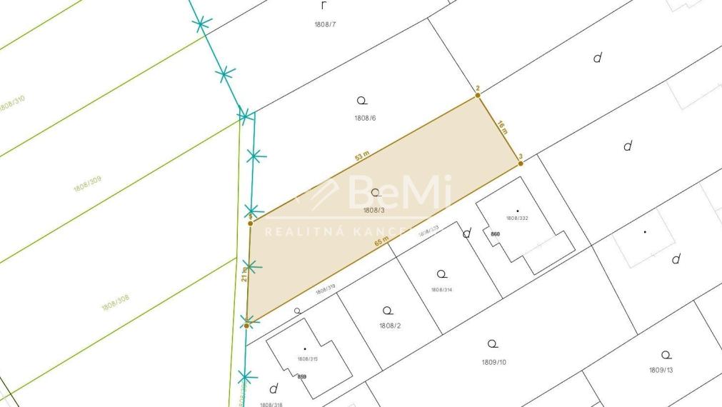 PREDAJ - STAVEBNÝ POZEMOK 1001 m2 DVORNÍKY ID 024-14-FIJA