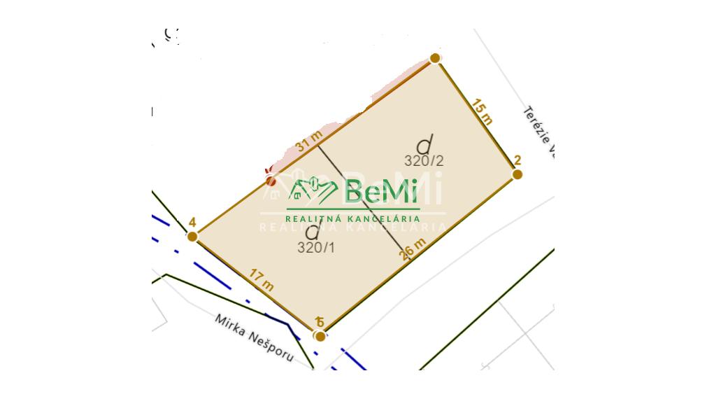 Stavebný pozemok - 442 m2, Palárikovo ID 017-14-EVBA