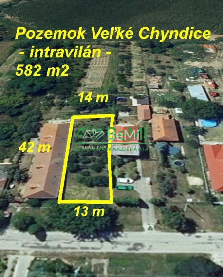 Veľké Chyndice pozemok 582 m2 ID 535-14-MIG