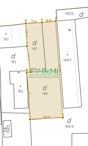 Veľké Chyndice pozemok 582 m2 ID 535-14-MIG