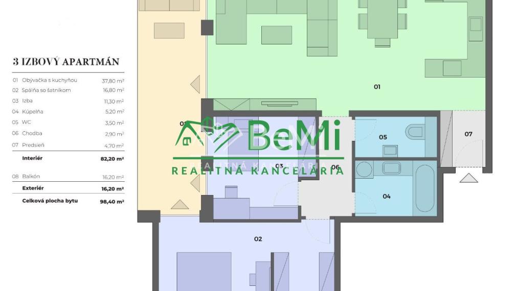 Luxusný 3-izbový byt s parkovacím miestom v srdci Nitry – Orbis Premium