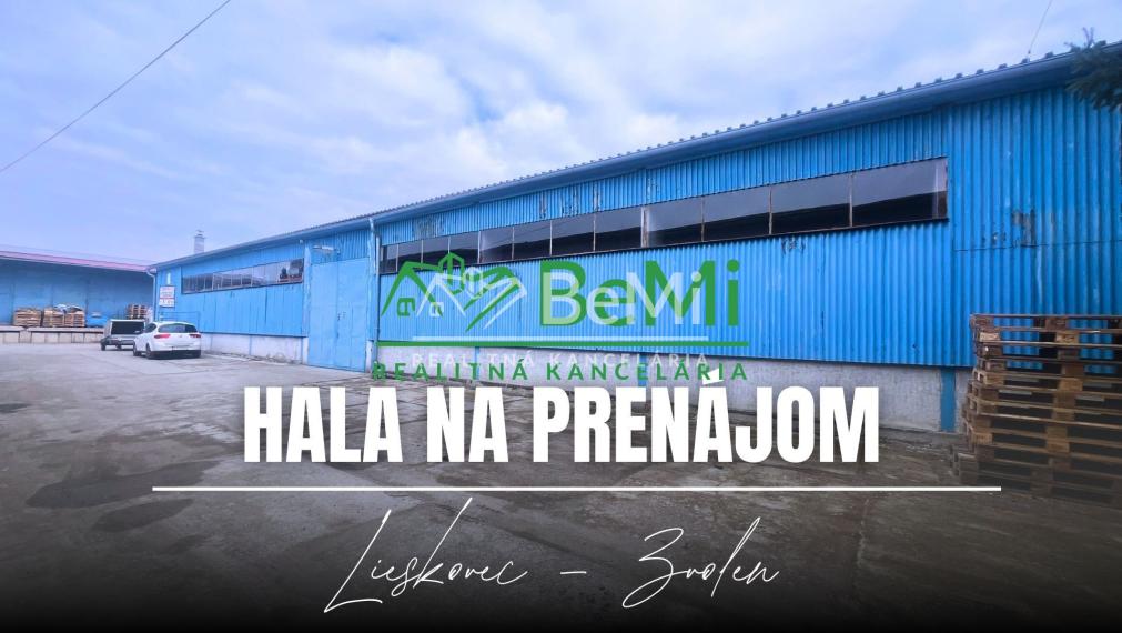 Na prenájom haly a kancelárie, Zvolen, Lieskovec