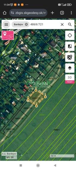 Na predaj rekreačný pozemok, so stavebným investičným potenciálom