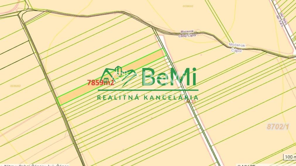 Predaj orná pôda - Cabaj-Čápor, 7859 m2 (112-14-VIG)