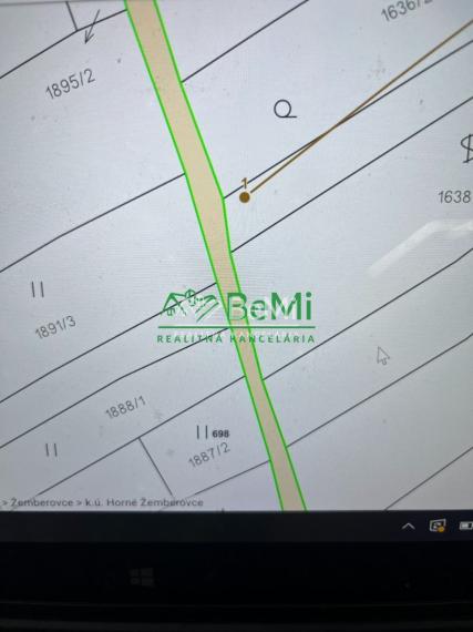 Predaj rekreačný stavebný pozemok ŽEMBEROVCE, ZNÍŽENÁ CENA 092-14-MIJK