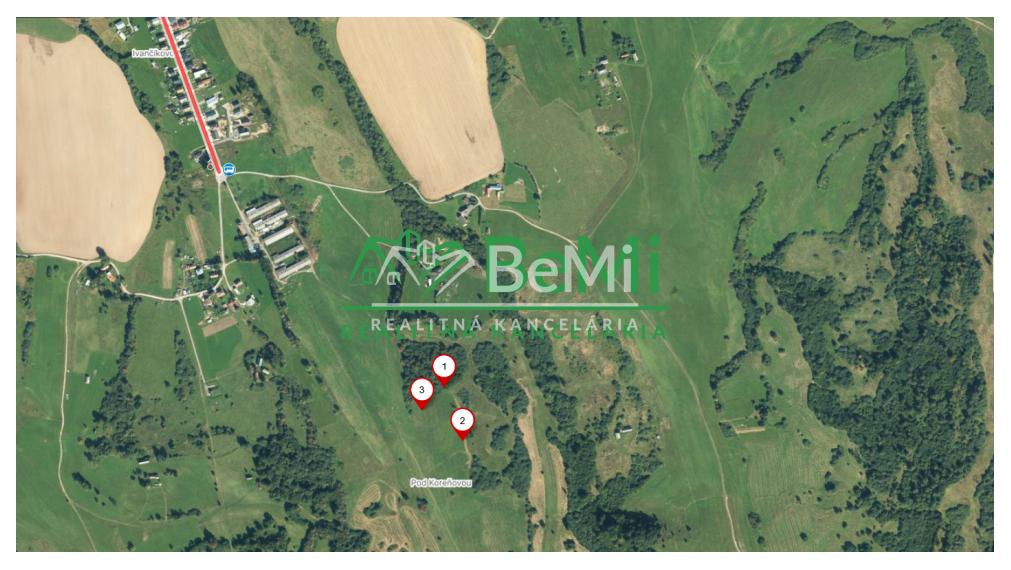 Pozemky Brezno-Podkoreňová s perspektívou a krásnym výhľadom
