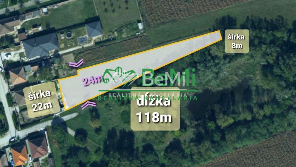 POZEMOK pre váš dom...KOŠÚTY...1885m2 (167-14-DAR)