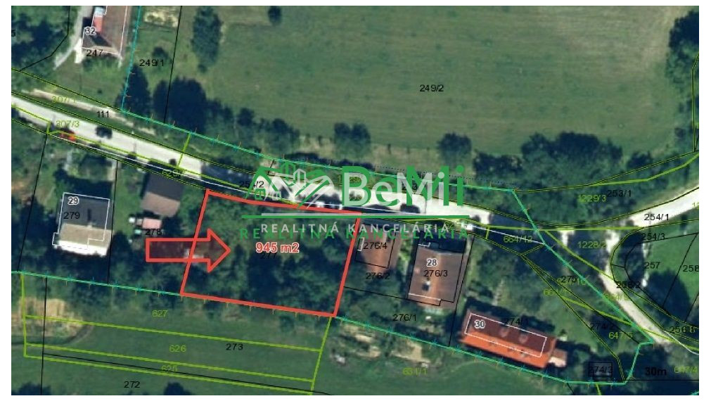 Exkluzívne na predaj stavebný pozemok v obci Lúka