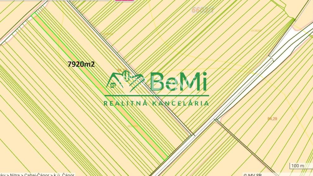 Predaj orná pôda  -  Cabaj-Čápor,(113-14-VIG)