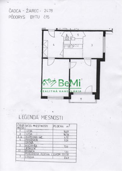 Predaj: 2 izbový byt, 58 m2, Čadca, Žarec ( 244-112-MACHa)