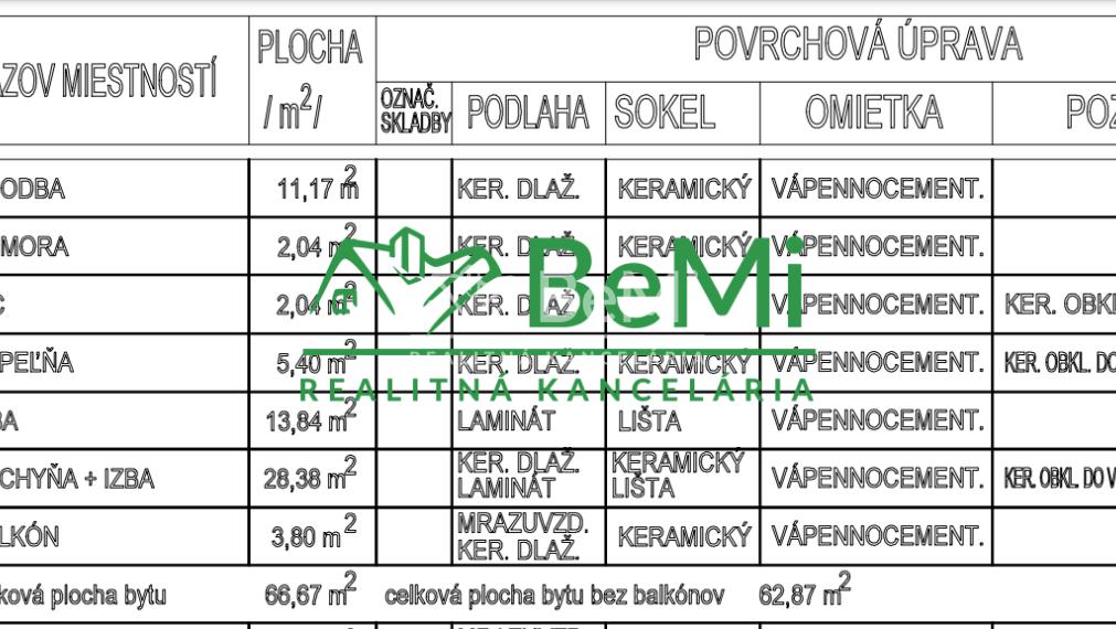 Na predaj 2 izbový byt - novostavba v obci Ludanice