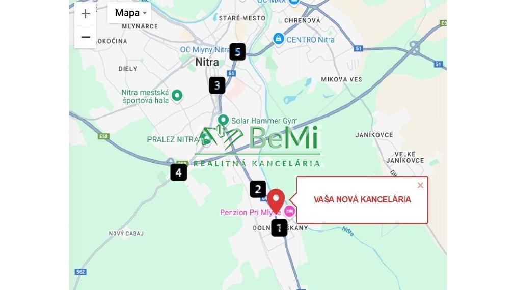 NA PRENÁJOM: Moderný kancelársky priestor Nitra – Krškany
