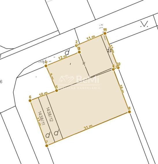 Budova Nitra Krškany pozemok 747 m2 ID 598-28-MIG