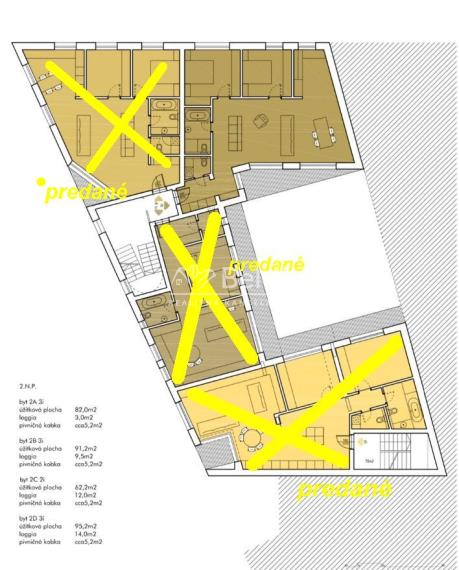 Nitra Centrum ul. Janka Kráľa novostavba 2,3 izbové byty