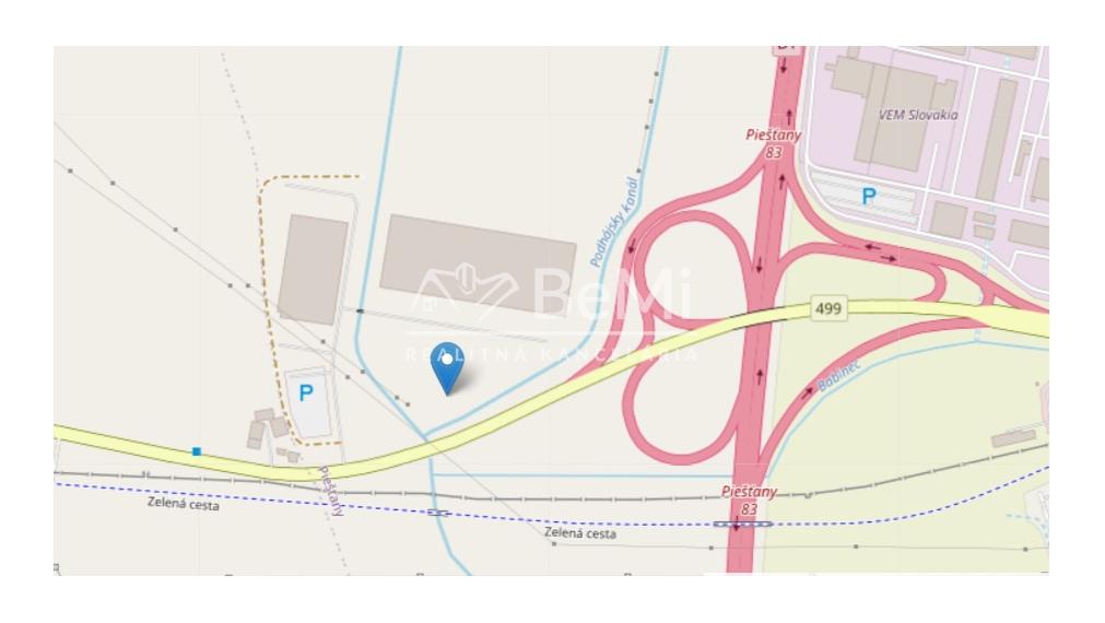 Predaj -priemyselný pozemok pre podnikanie v meste Piešťany