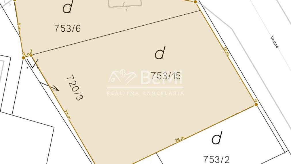 Nitra centrum Staré Mesto pozemok 644 m2 ID 593-14-MIG