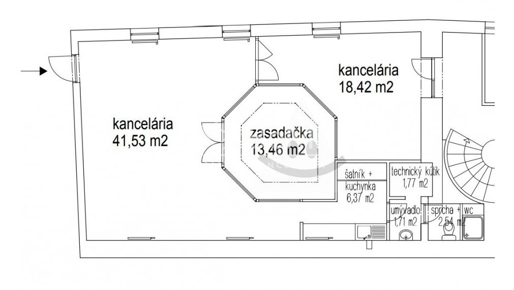 Prenájom: kancel. priestory, 85,80m2, Žilina(247-25-MACHa)