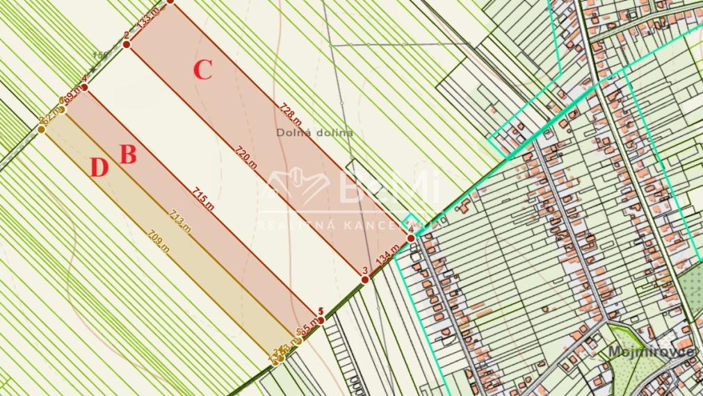 Orná pôda v k.ú. Svätoplukovo - až 9,8 ha blízko Mojmíroviec