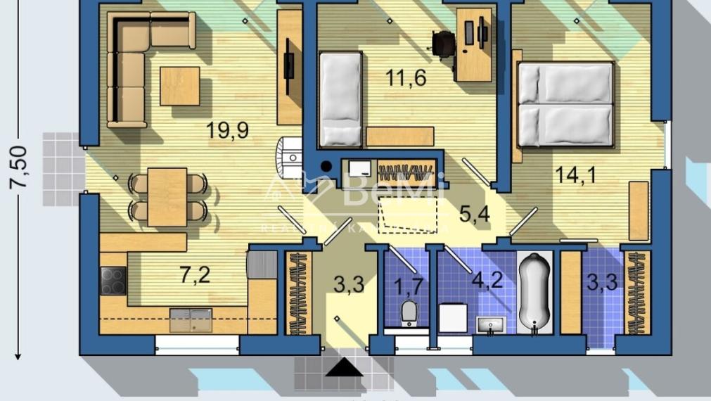 Predáme rozostavaný nízkoenergetický rodinný dom 019-12-MIKUa