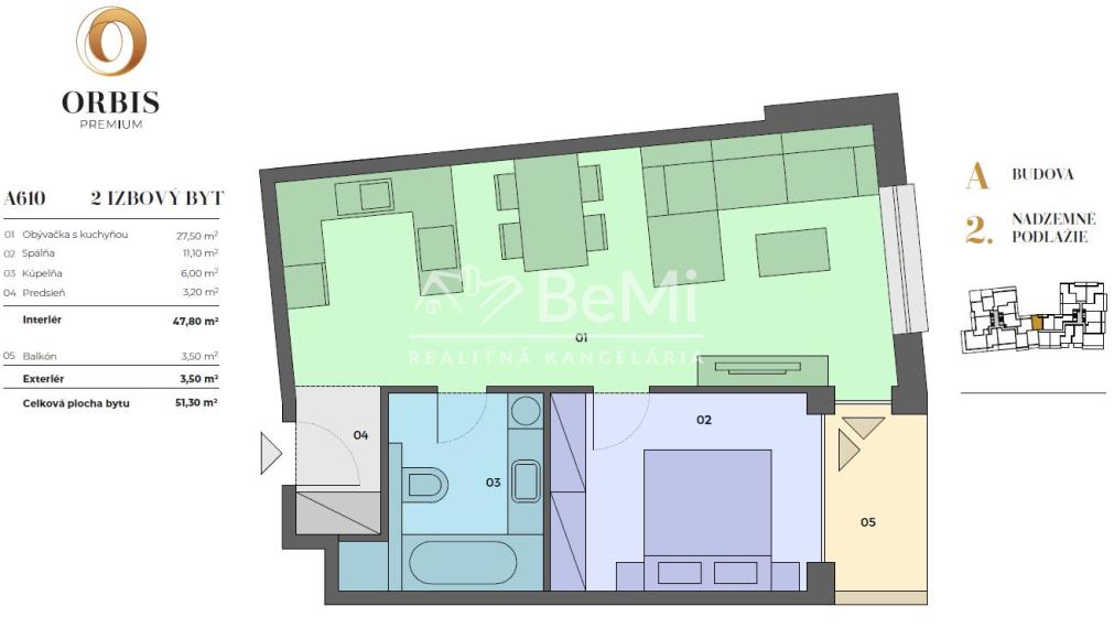 Prenájom 2i byt Nitra centrum ORBIS ID 602-212-MIG