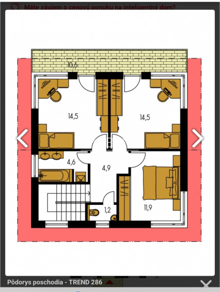 Nitra ZOBOR 4 - izbový RD ID 604-12-MIG