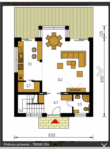 Nitra ZOBOR 4 - izbový RD ID 604-12-MIG