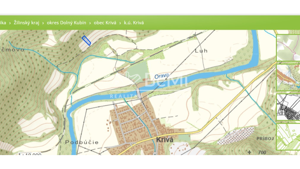 Na predaj pozemok na farmárčenie - Krivá ID: 076-14-STKE