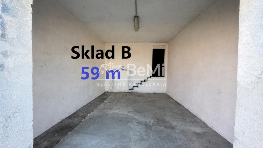 NA PRENÁJOM – skladové priestory 30 a 59 m2, Nitra – Dolné Krškany