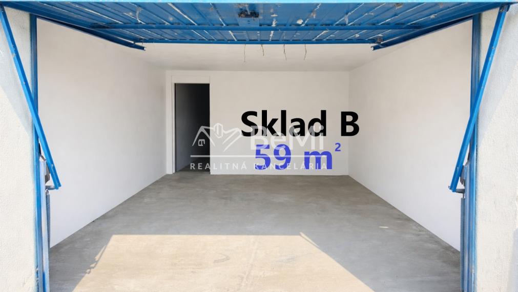 NA PRENÁJOM – skladové priestory 30 a 59 m2, Nitra – Dolné Krškany