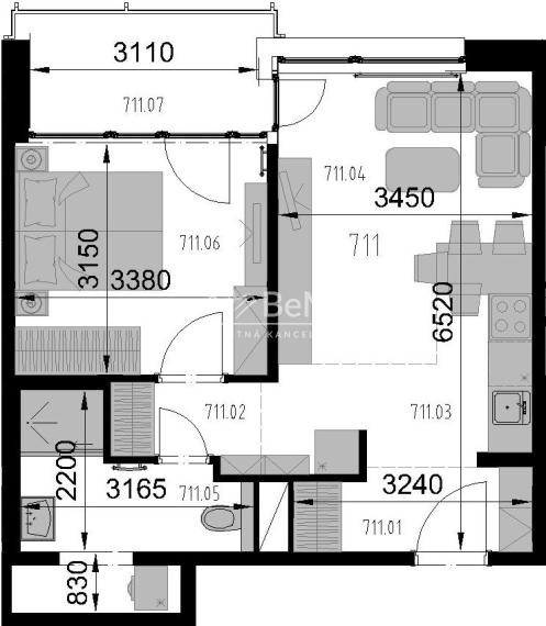 Na predaj 2-izbový byt s parkovacím miestom - Ružomberok